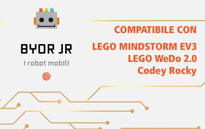 BYOR JR: I Robot Mobili (LEGO MINDSTORMS EV3, LEGO WeDo 2.0 e Codey Rocky)