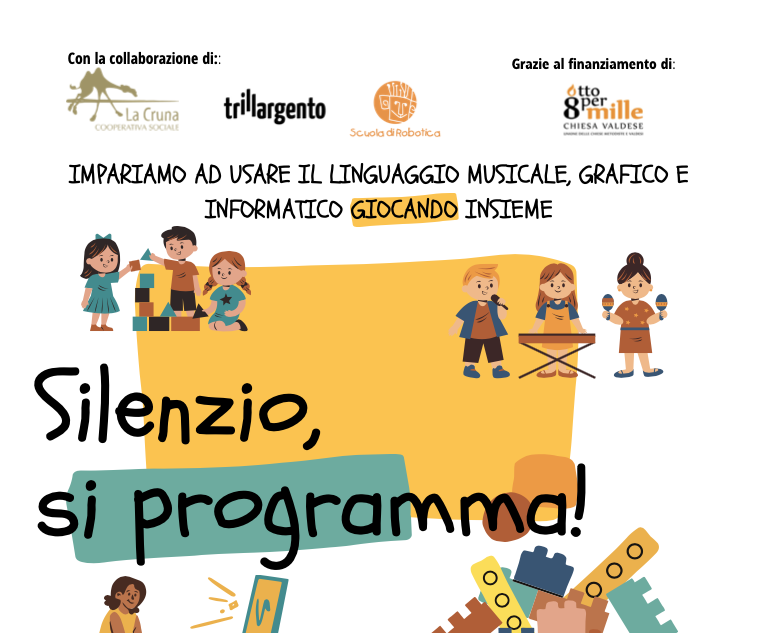 Laboratori gratuiti del progetto “Silenzio, si programma”